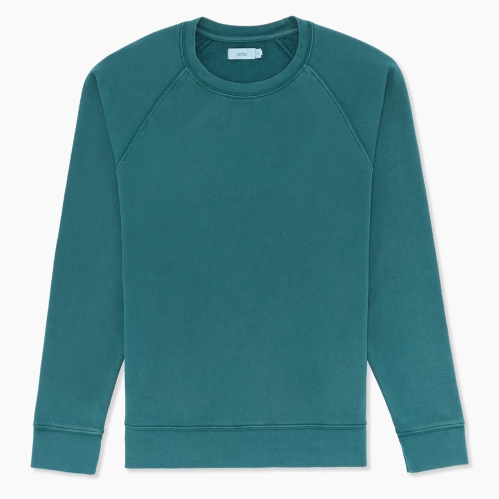 Onia Garmet Dyed oversized Sweatshirt in Hunter